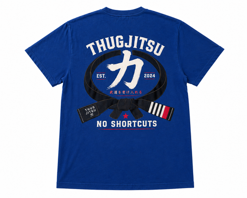 ThugJitsu “No Shortcuts” Graphic Tee | Royal Blue