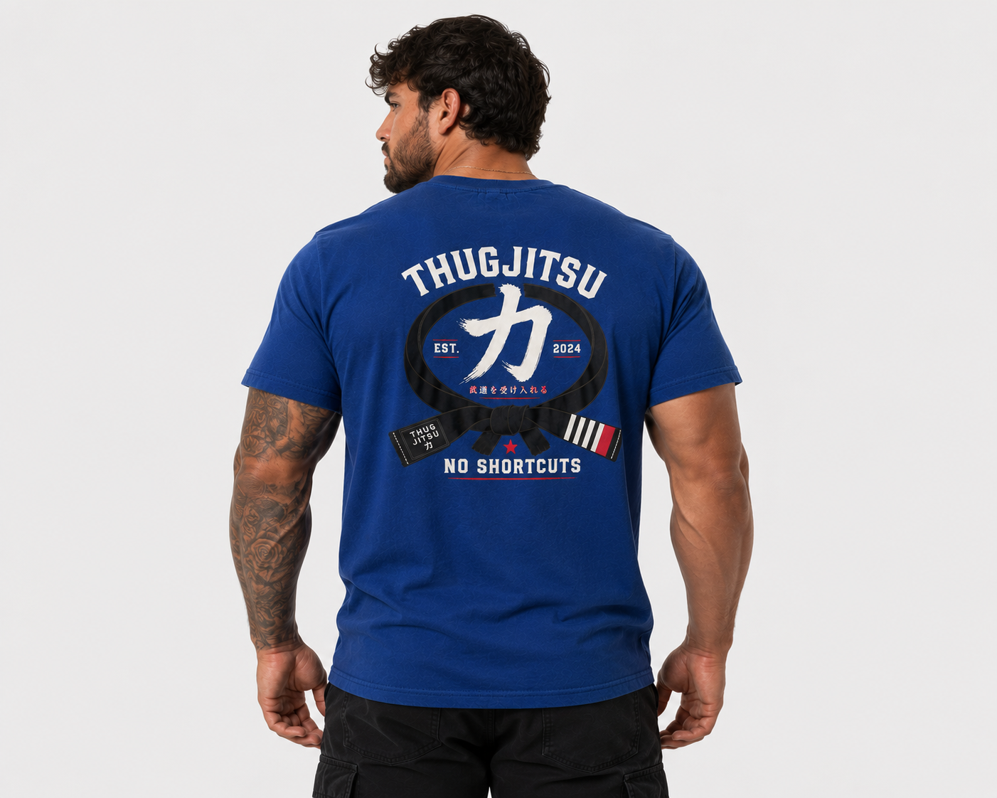 ThugJitsu “No Shortcuts” Graphic Tee | Royal Blue